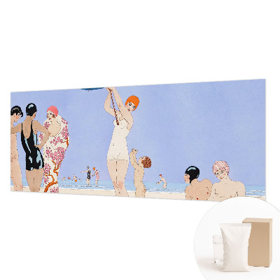 Papel de parede para sala Praia retrô