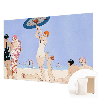 Papel de parede para sala Praia retrô