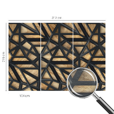 Papel de parede decorativo Conexão geométrica