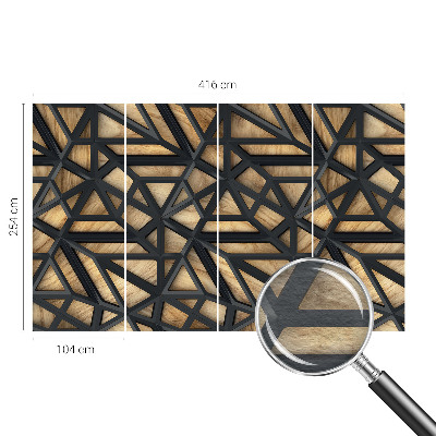 Papel de parede decorativo Conexão geométrica