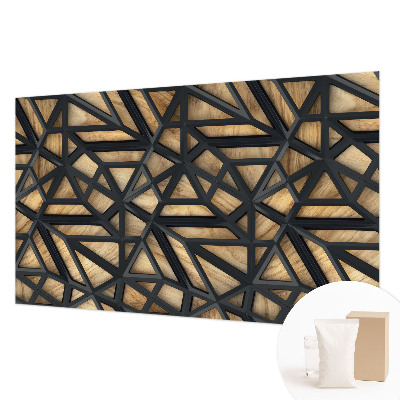 Papel de parede decorativo Conexão geométrica