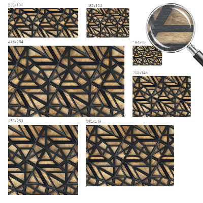 Papel de parede decorativo Conexão geométrica