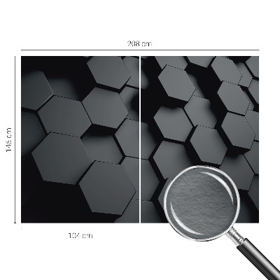 Mural fotográfico hexágonos 3D