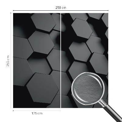 Mural fotográfico hexágonos 3D
