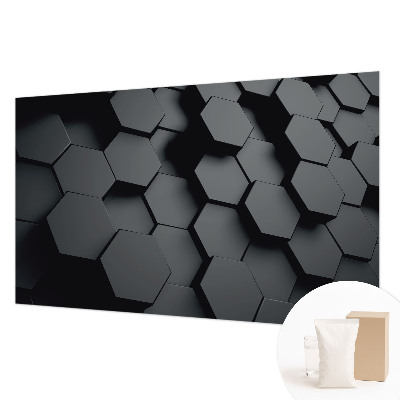 Mural fotográfico hexágonos 3D