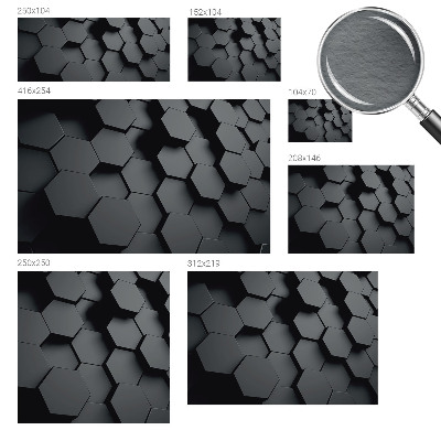 Mural fotográfico hexágonos 3D