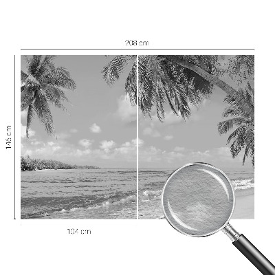 Papel de parede para sala Paraíso tropical