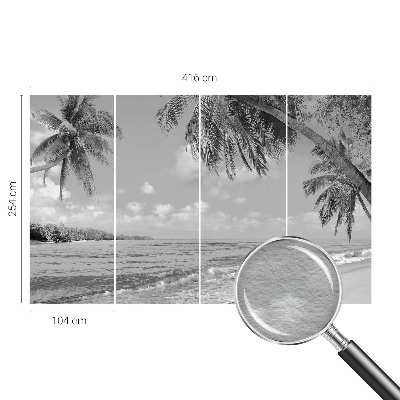 Papel de parede para sala Paraíso tropical