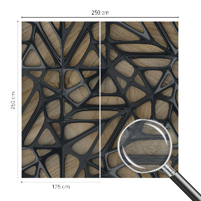 Papel de parede decorativo Rede de madeira