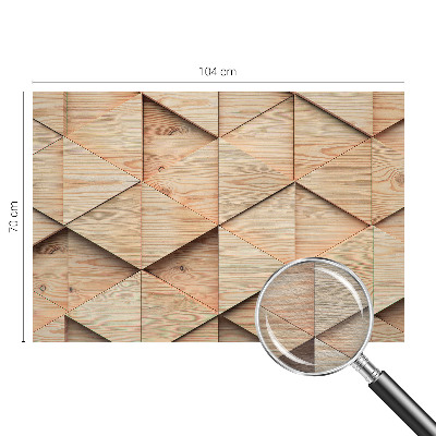 Papel de parede para sala Mosaico de madeira