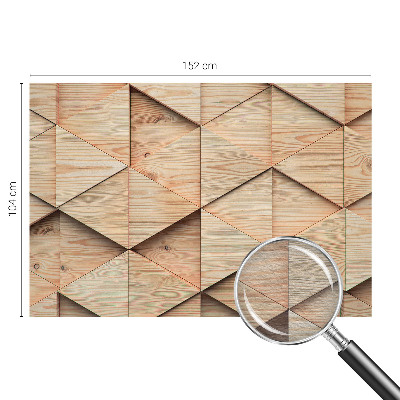 Papel de parede para sala Mosaico de madeira