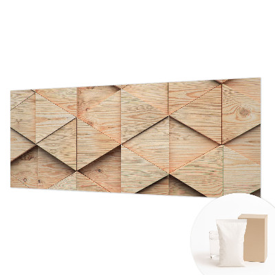 Papel de parede para sala Mosaico de madeira