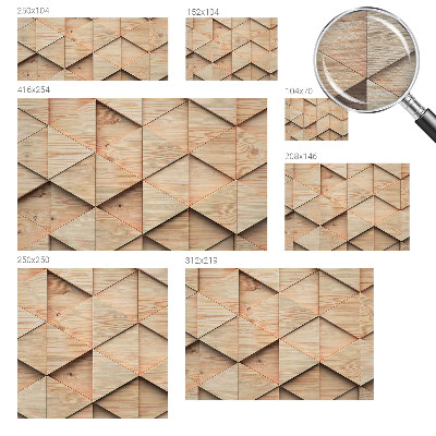 Papel de parede para sala Mosaico de madeira