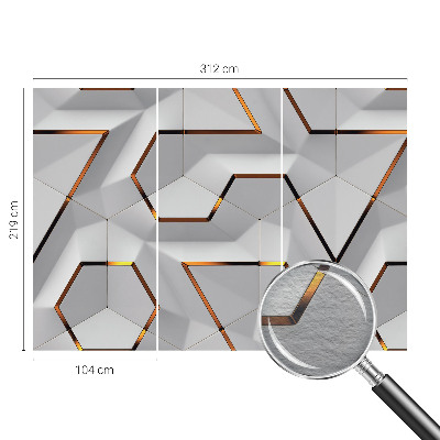 Fotomural Padrões tridimensionais
