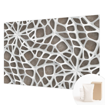 Papel de parede para sala Rede geométrica