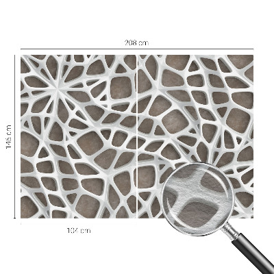Papel de parede para sala Rede geométrica