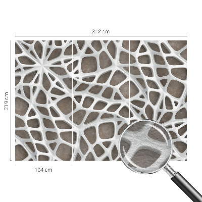 Papel de parede para sala Rede geométrica