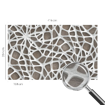 Papel de parede para sala Rede geométrica