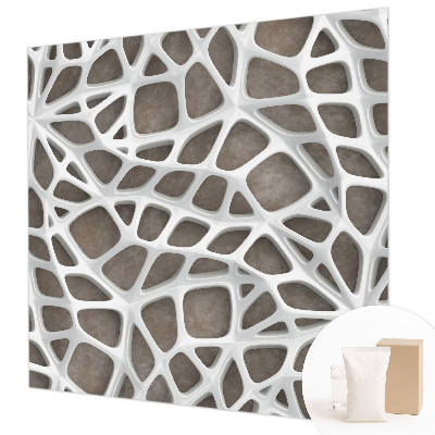 Papel de parede para sala Rede geométrica
