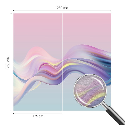 Papel de parede fotográfico Ondas coloridas