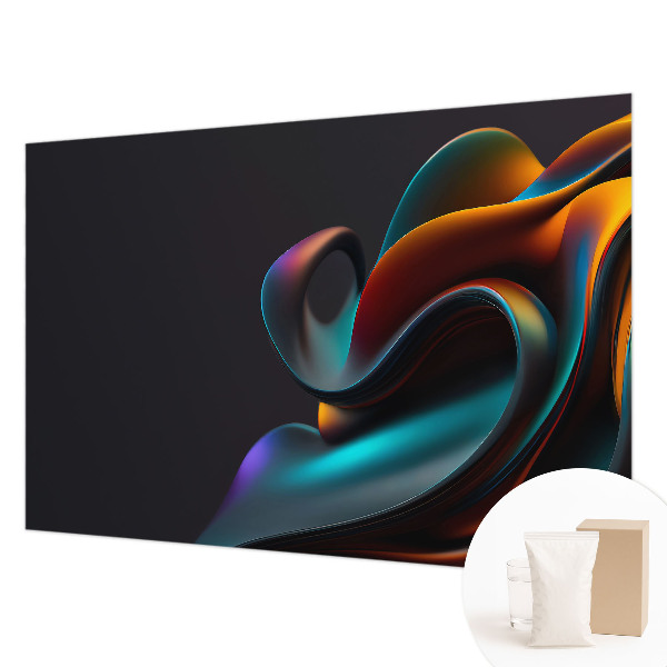 Papel de parede para sala Redemoinho colorido