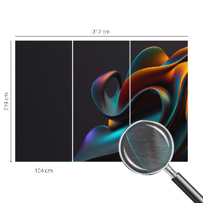 Papel de parede para sala Redemoinho colorido