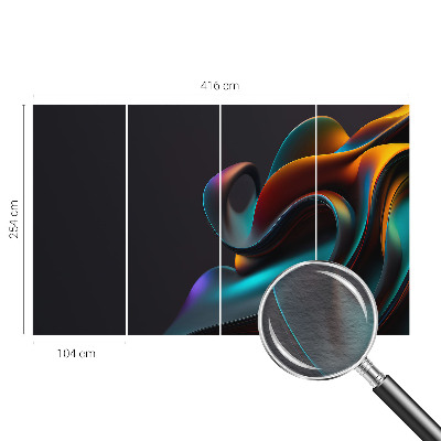 Papel de parede para sala Redemoinho colorido