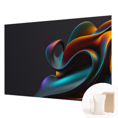 Papel de parede para sala Redemoinho colorido