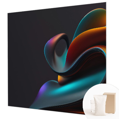 Papel de parede para sala Redemoinho colorido
