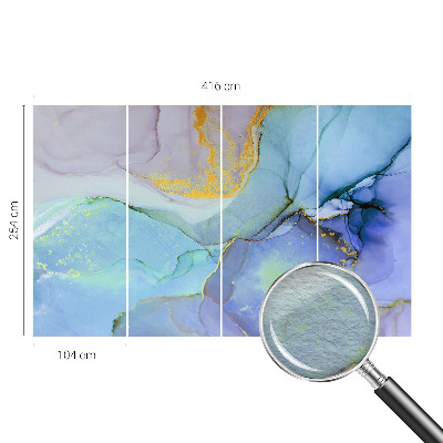 Mural fotográfico Formas em aquarela