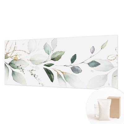 Papel de parede para sala Folhas verdes