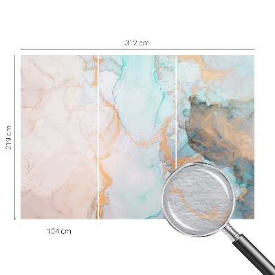 Papel de parede decorativo Ondas em aquarela