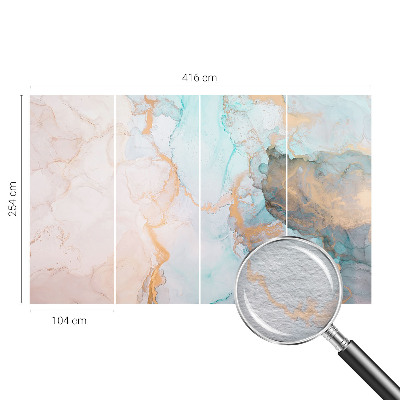 Papel de parede decorativo Ondas em aquarela