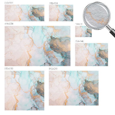 Papel de parede decorativo Ondas em aquarela