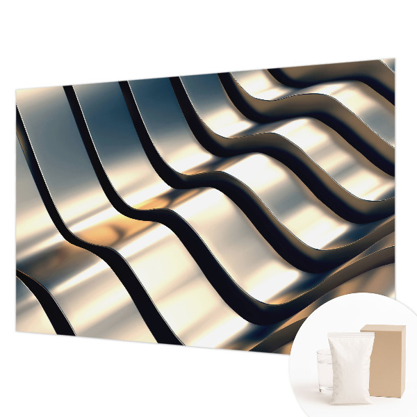 Papel de parede Ondas metálicas