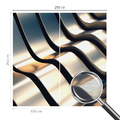 Papel de parede Ondas metálicas