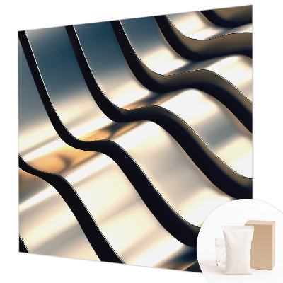 Papel de parede Ondas metálicas