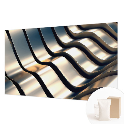 Papel de parede Ondas metálicas