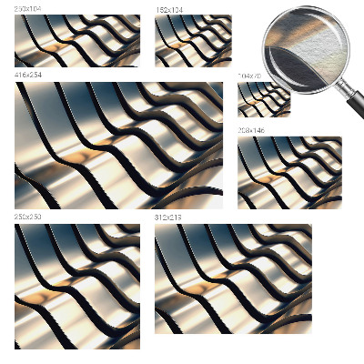 Papel de parede Ondas metálicas