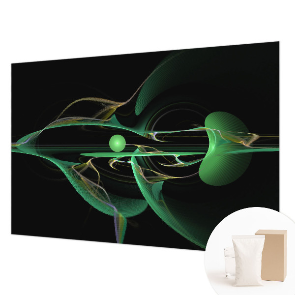 Mural de parede Ondas verdes