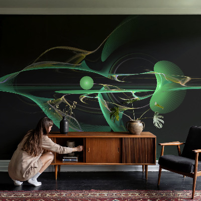 Mural de parede Ondas verdes