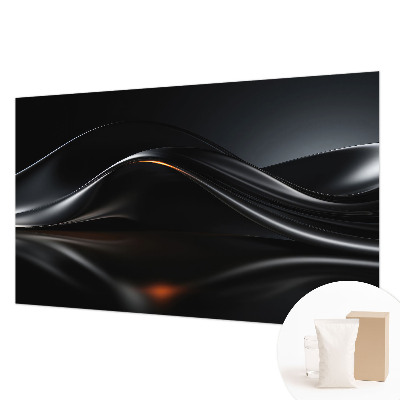 Papel de parede para sala Ondas metálicas