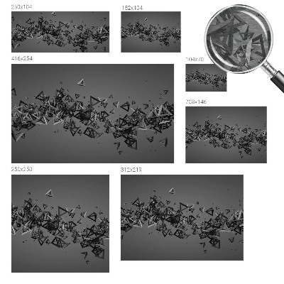 Papel de parede decorativo Abstrações geométricas