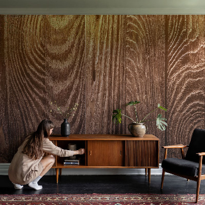 Papel de parede para quarto Anéis de madeira