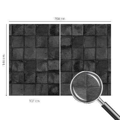 Mural de fotos na parede Azulejos cinza