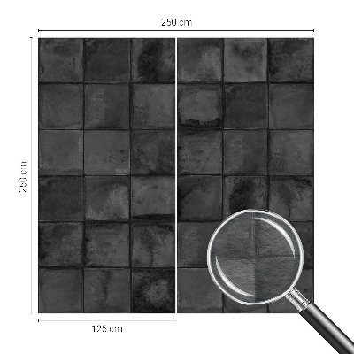 Mural de fotos na parede Azulejos cinza