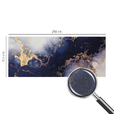 Mural de fotos na parede Ondas azul-marinho