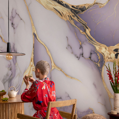 Papel de parede para sala Mármore abstrato