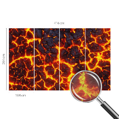 Papel de parede fotográfico magma forte