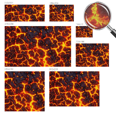 Papel de parede fotográfico magma forte